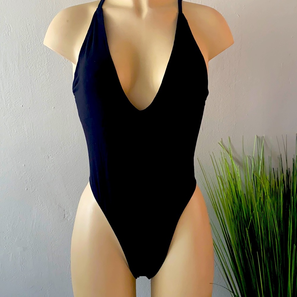 Plunging Neckline Body Suit